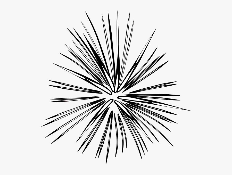 Fireworks Clip Art At Clker Com - Transparent Fireworks Clipart Black And White, Transparent Clipart