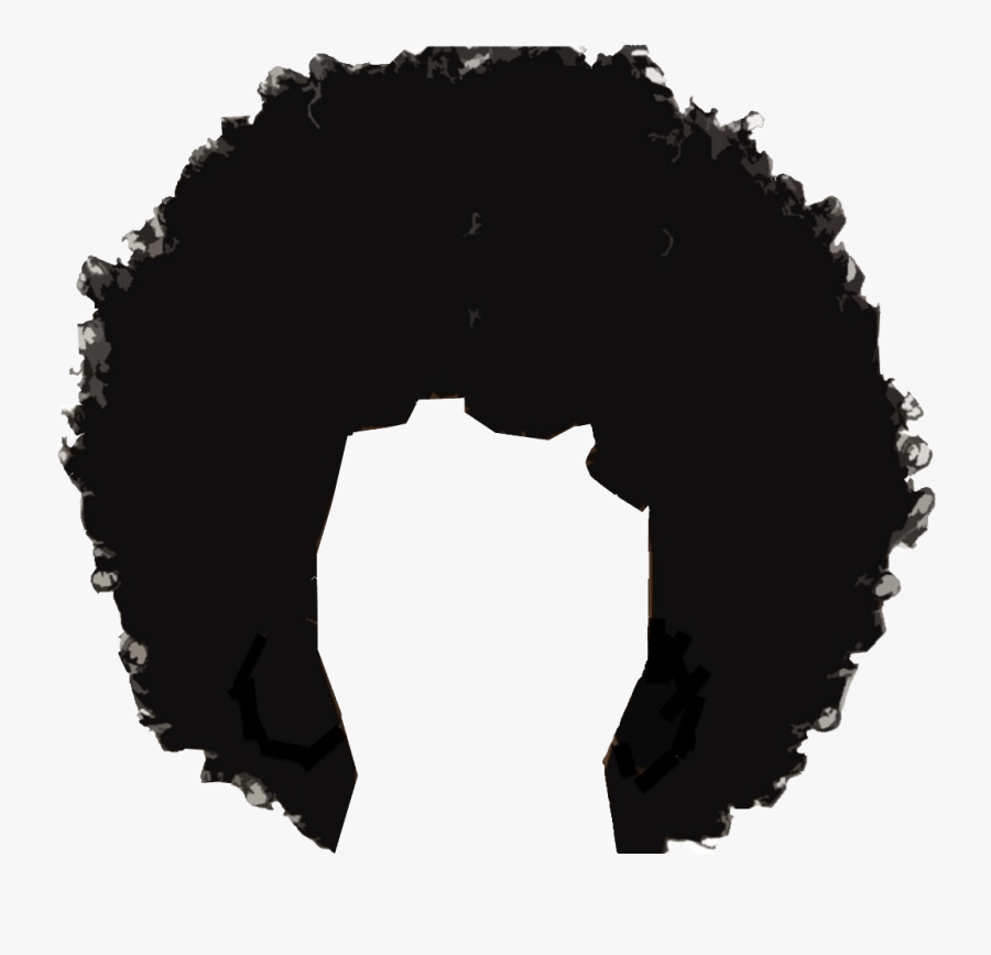 Afro Hair Silhouette Png, Transparent Clipart