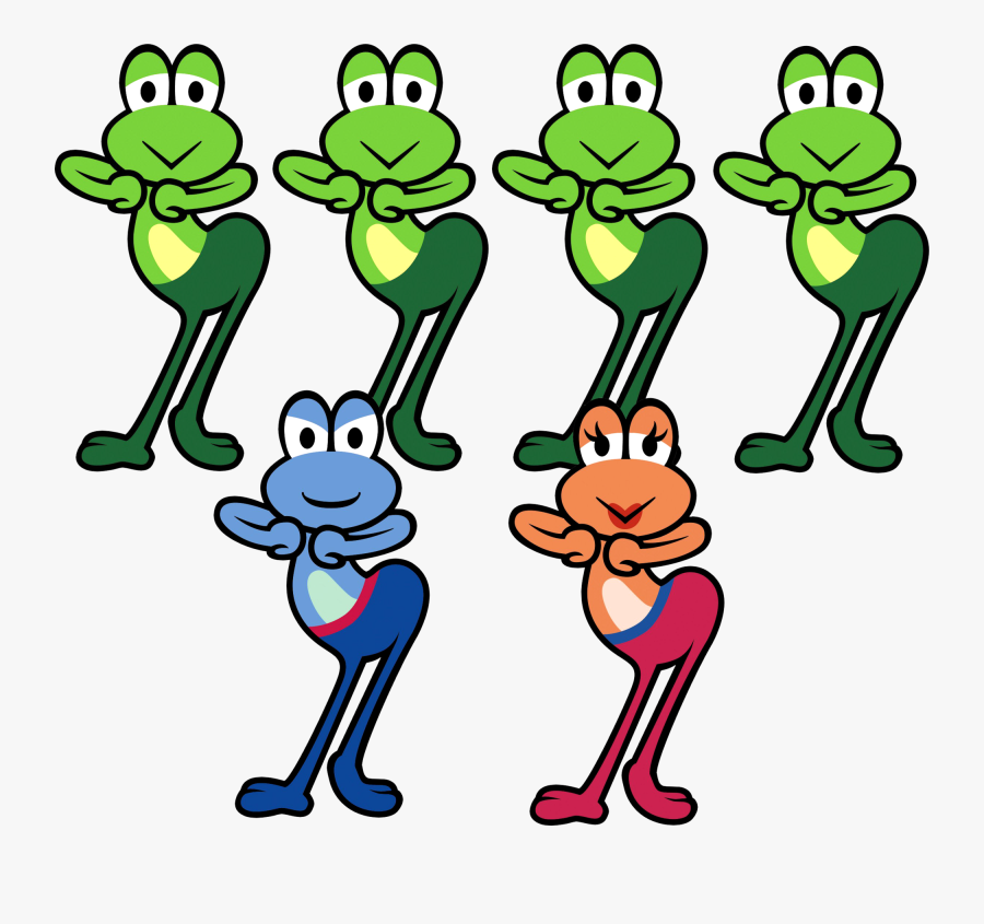 Rhythm Heaven Wiki - Rhythm Heaven Blue Frogette, Transparent Clipart