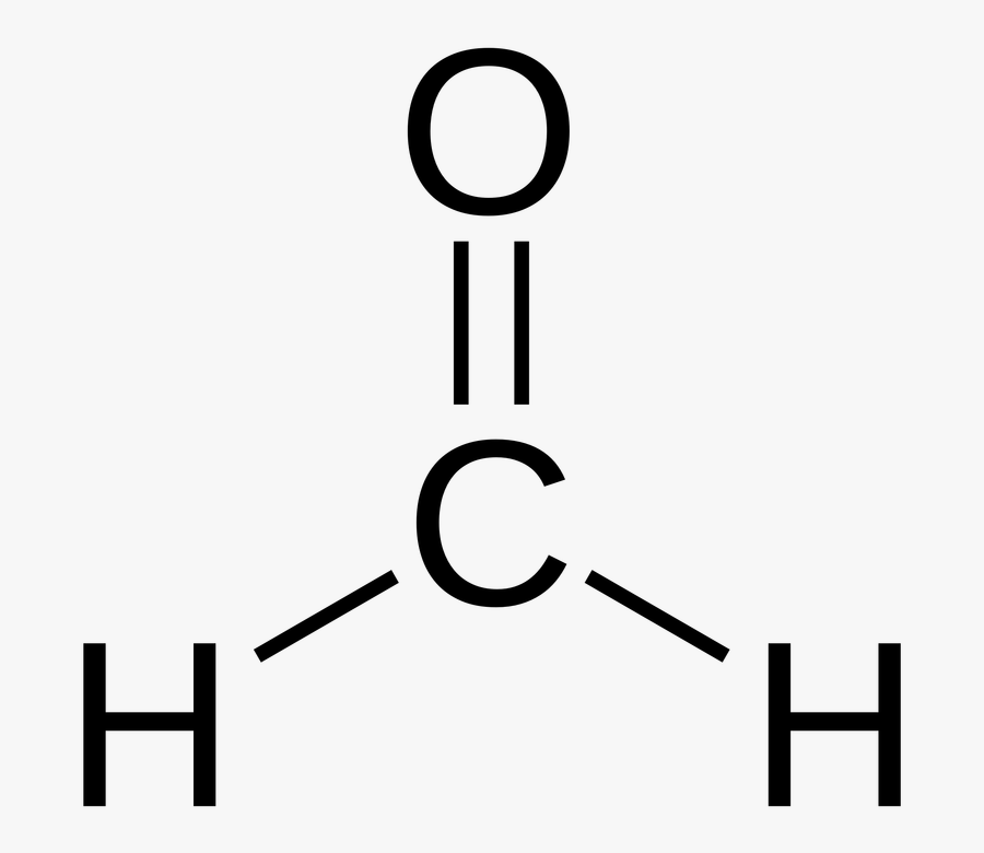 Transparent Straightening Hair Clipart - Formaldehyde Structure, Transparent Clipart