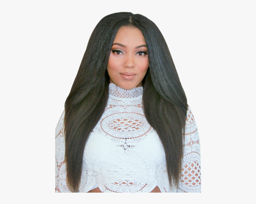 Kinky Straight Hair With Leave Out - Kinky Straight Sew In No Leave Out, Transparent Clipart