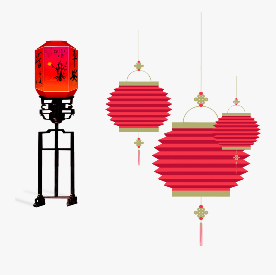 Chinese New Year Light - Lồng Đèn Trung Thu Png, Transparent Clipart