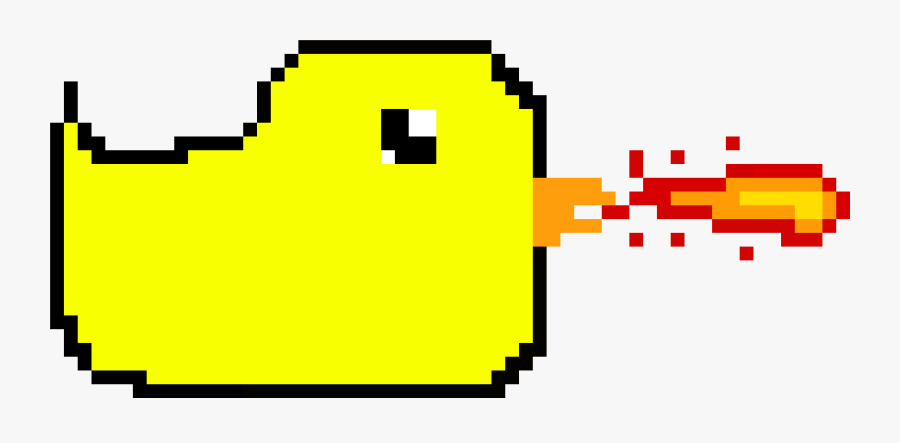 Fire Spitting Duck Clipart , Png Download - 8 Bit Alien Png, Transparent Clipart