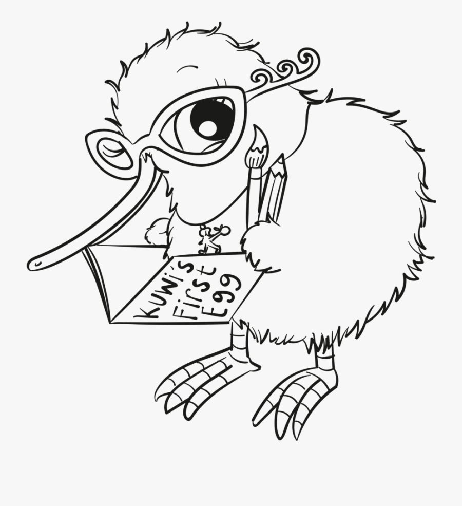 Kat Merewether Kuwi The Kiwi - Cartoon, Transparent Clipart