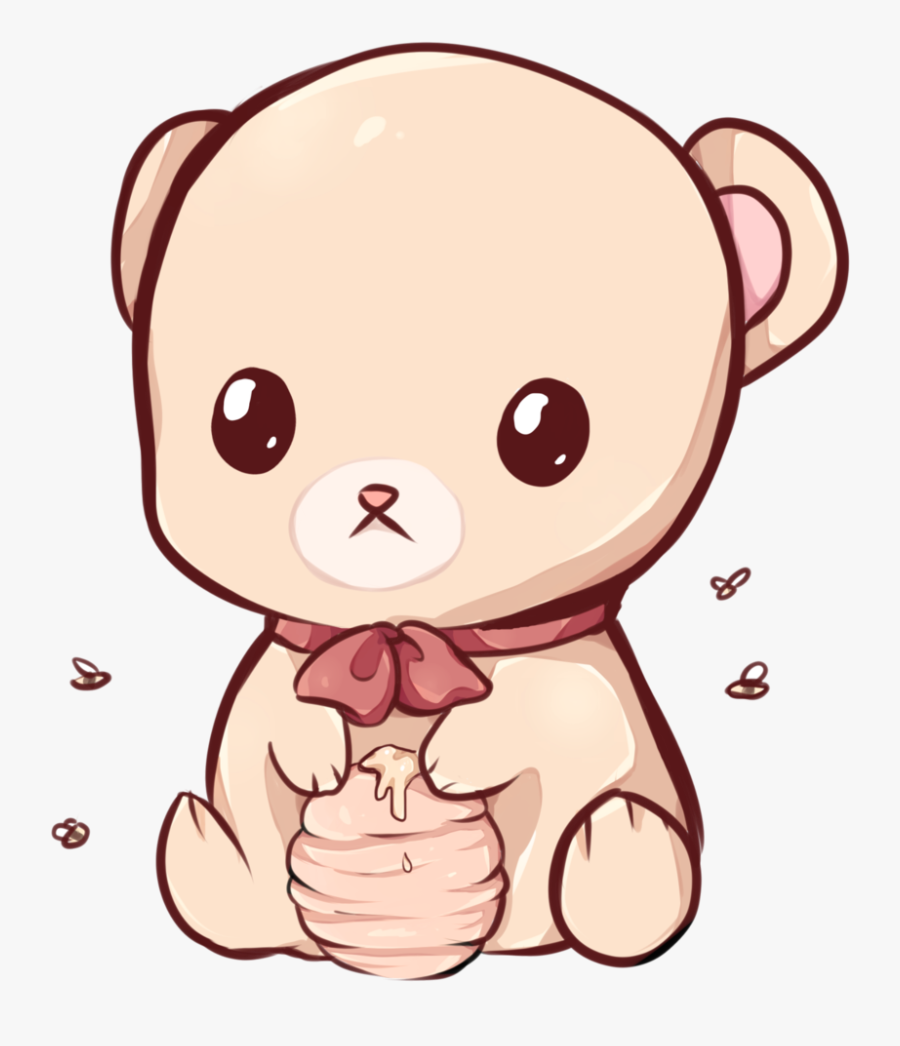 Carton Drawing Kawaii - Kawaii Teddy Bear Drawing, Transparent Clipart