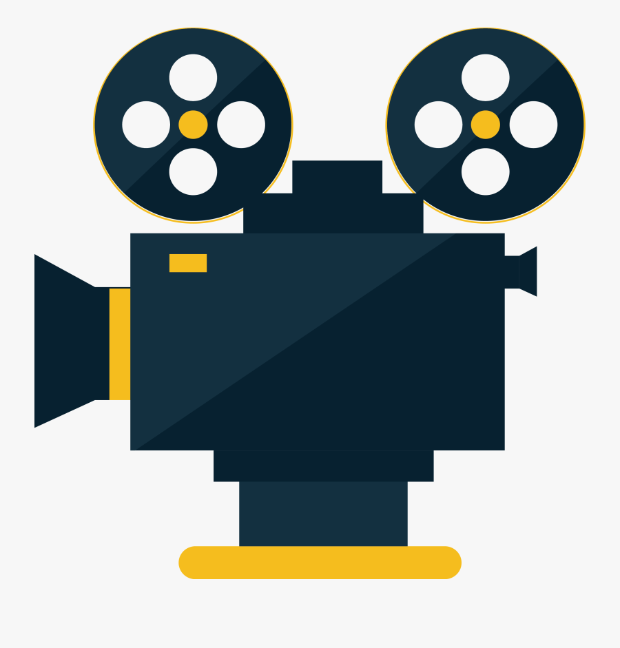 Movie Projector Cinema Icon - Movie Projector Film Png, Transparent Clipart