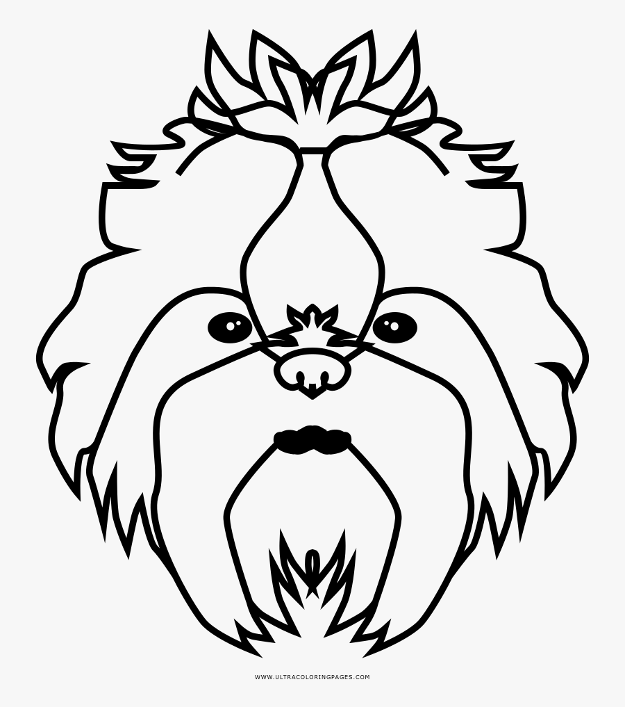 Transparent Shih Tzu Clipart Black And White - Illustration, Transparent Clipart