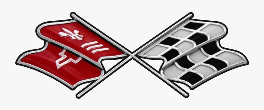 Corvette C3 Flags Vector, Transparent Clipart