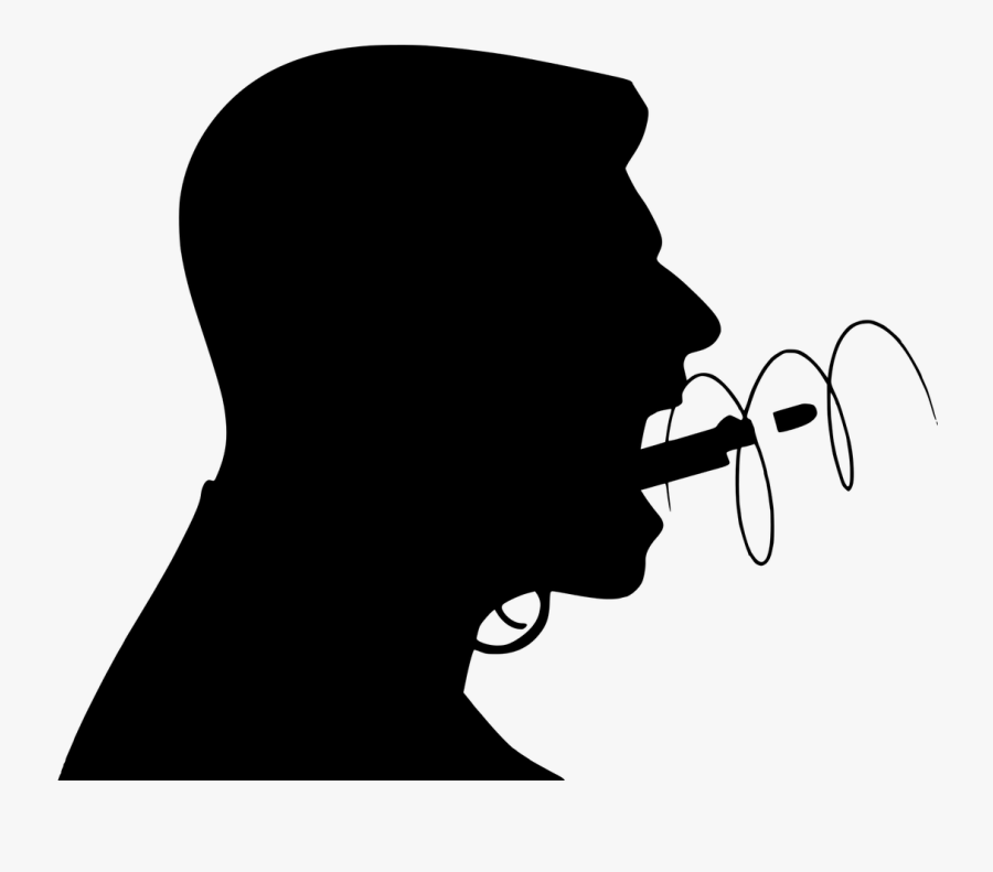 Silhouette Angry Man Free, Transparent Clipart