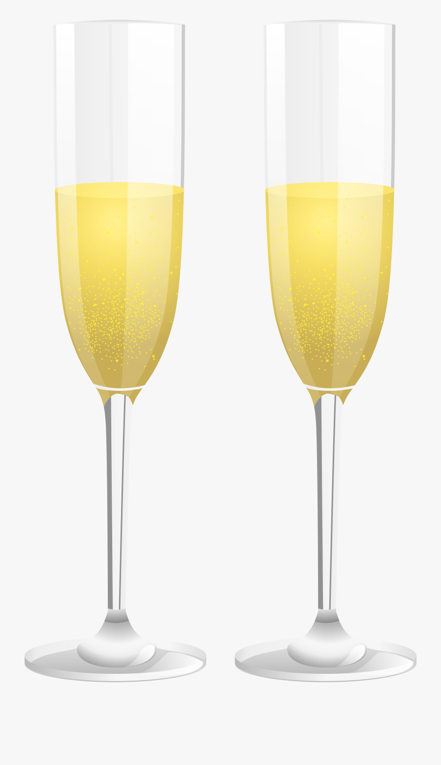 Champagne Glasses Png - Champagne Stemware, Transparent Clipart