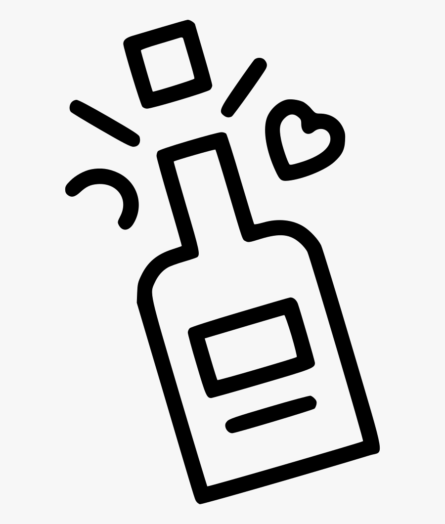 Popping Champagne Drink, Transparent Clipart