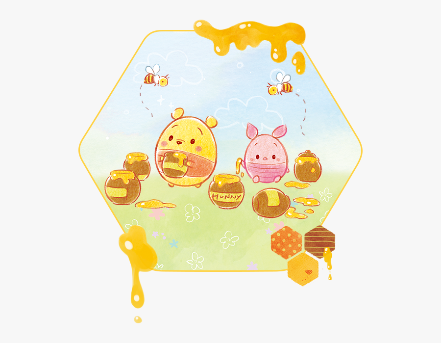 Tsum Tsum Piglet Pooh, Transparent Clipart