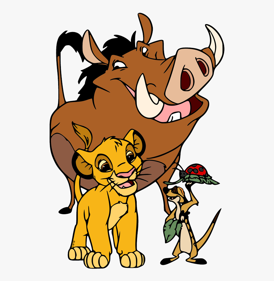Simba And Timon, Transparent Clipart