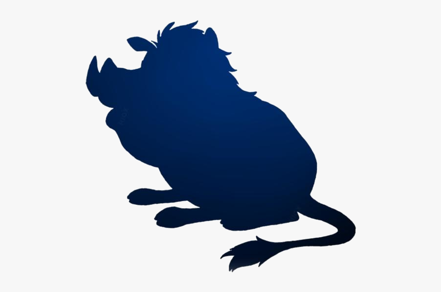 Pumbaa Png Transparent Images - Lion King Characters Silhouettes, Transparent Clipart