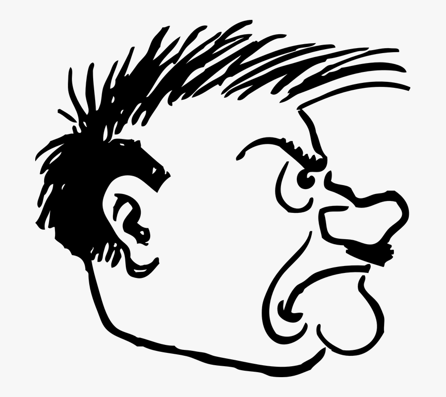 Side Of A Cartoon Face, Transparent Clipart