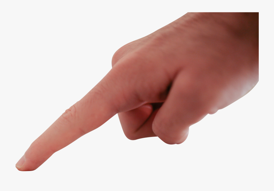 Finger Pointing Downward Png Image - Hand Pointing Transparent Background, Transparent Clipart