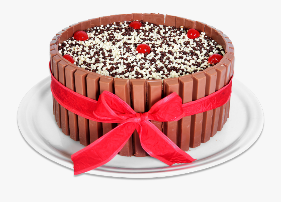 Torta Brigadeiro Crocante Com Kit Kat - Kit Kat Cake Png, Transparent Clipart