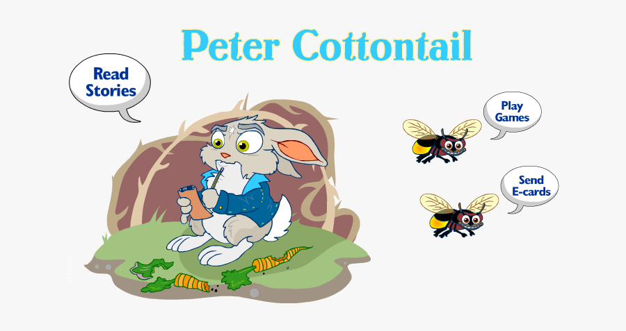 Peter Cottontail™ Website - Cartoon, Transparent Clipart