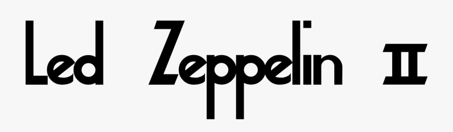 Transparent Led Zeppelin Clipart - Led Zeppelin Ii Logo, Transparent Clipart