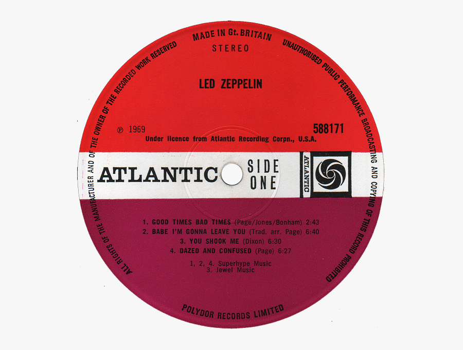 Transparent Led Zeppelin Symbols Png - Led Zeppelin Vinyl Label, Transparent Clipart