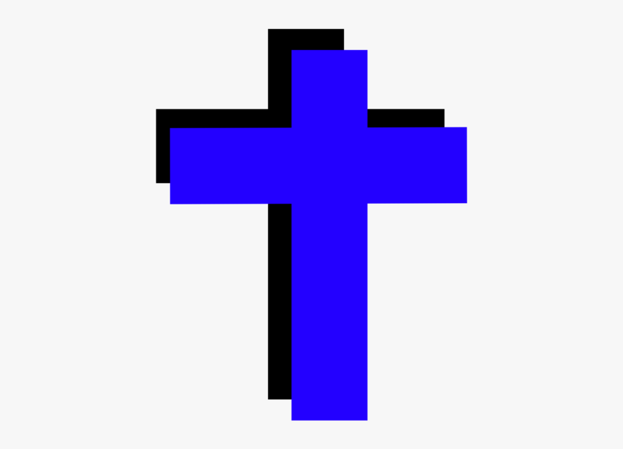 Angle,symmetry,purple - Christian Cross, Transparent Clipart