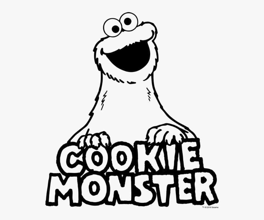 Sesame Street Vintage Cookie Monster Kid"s T Shirt, Transparent Clipart