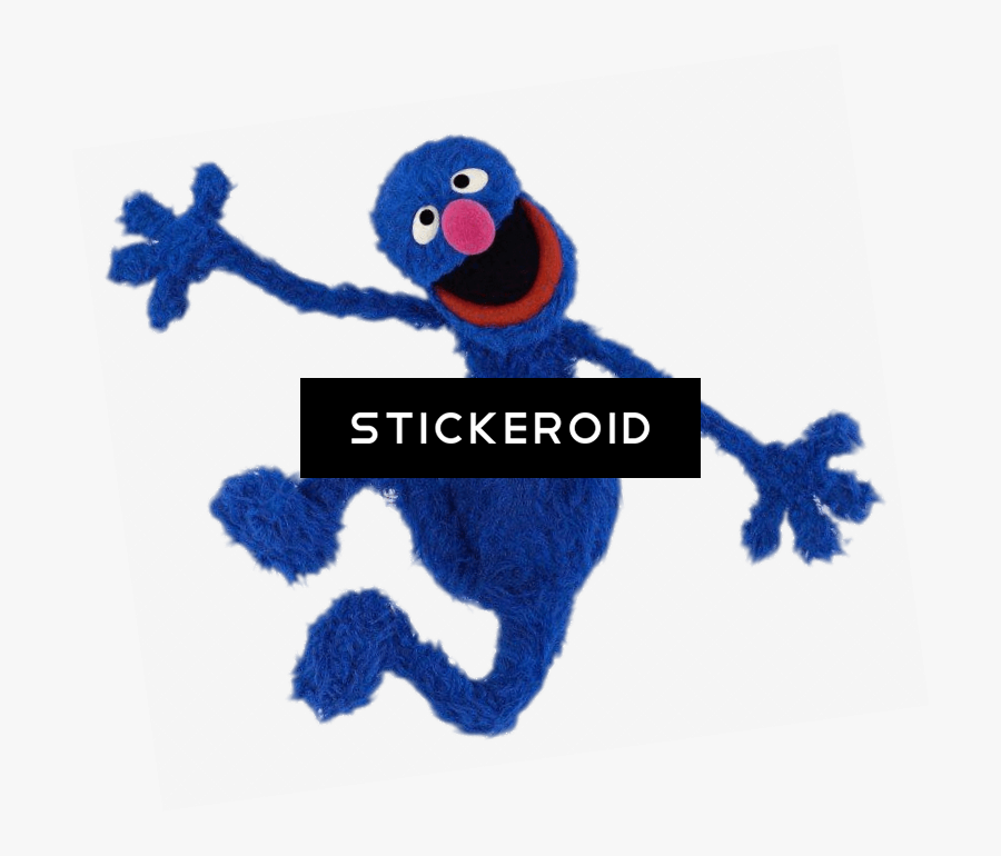 Sesame Street Grover Happy Jump - Sesame Street Character Png, Transparent Clipart