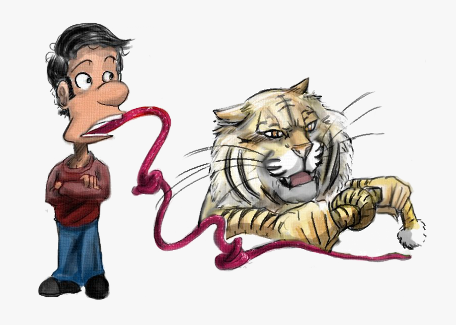 Tidy Tiger Tonguetister Ilustration - Fly And The Flea Tongue Twister, Transparent Clipart