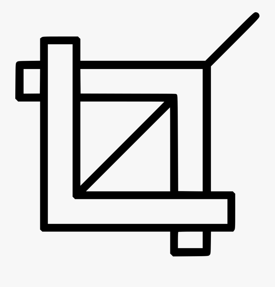 Crop Tool Svg Png Icon - Crop Tool Png, Transparent Clipart