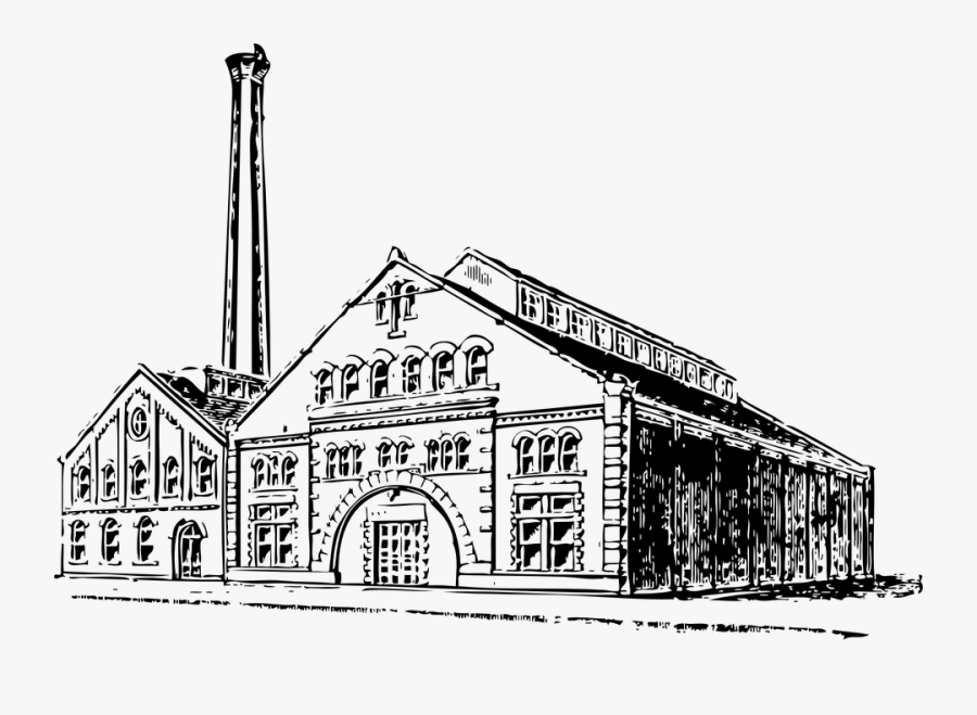 Old Factory - Old Factory Clipart, Transparent Clipart