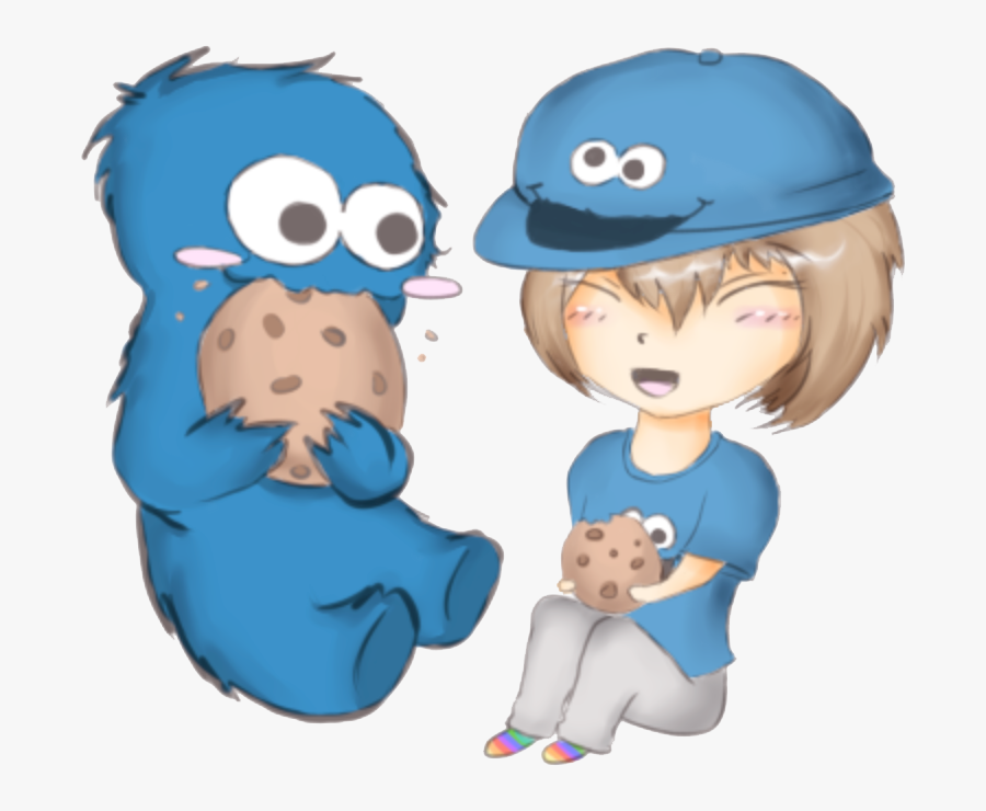 Cookie Monster By Anime-freaks - Cookie Monster Anime, Transparent Clipart