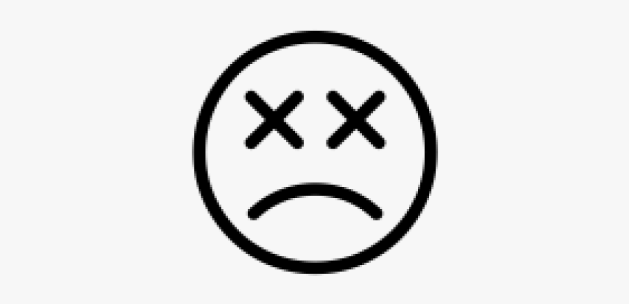 Dead Face Cliparts - Line Art, Transparent Clipart