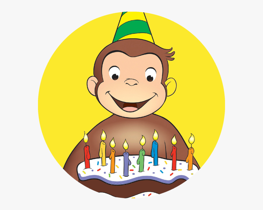 Curious George Birthday 3 , Transparent Cartoons - Curious George 10th Anniversary, Transparent Clipart