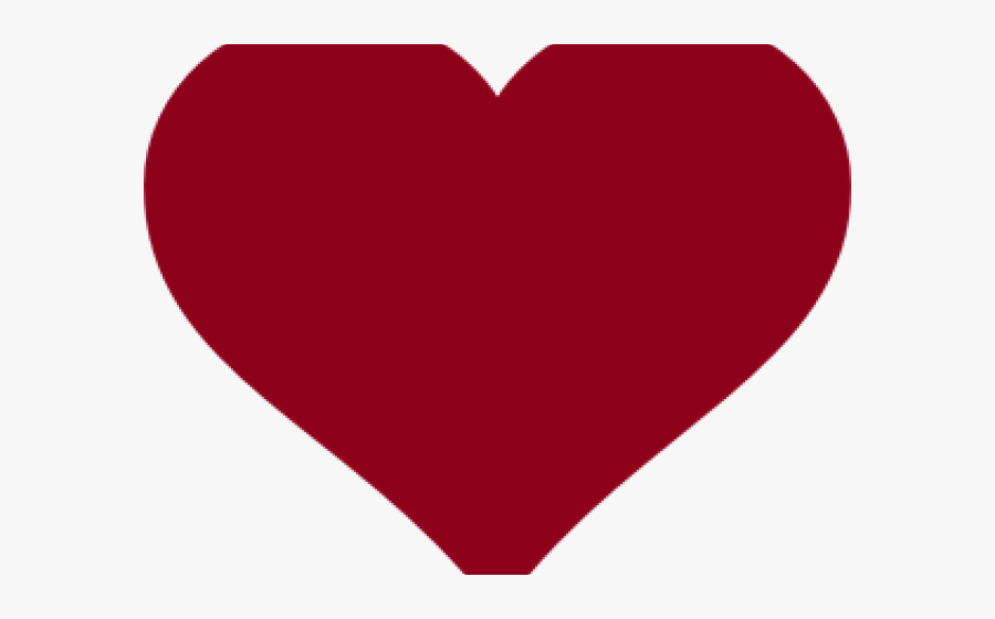 Burgundy Heart Cliparts - Heart, Transparent Clipart