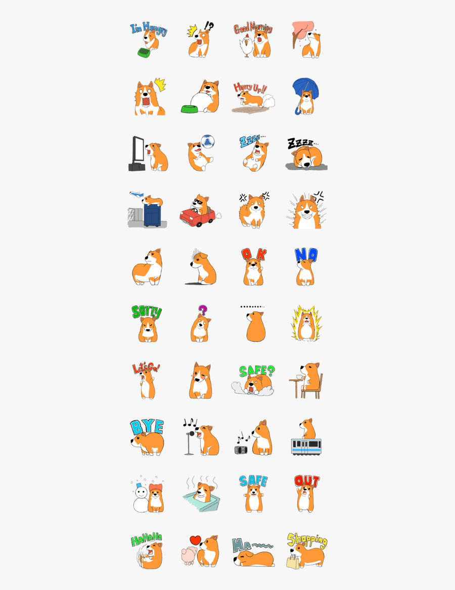 Corgi Clipart Sticker, Transparent Clipart