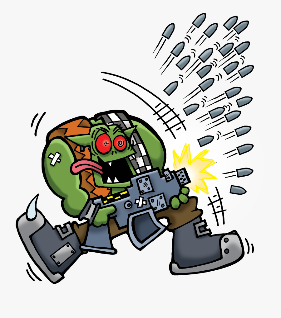 Apocalyptic Clipart Warhammer 40k - More Dakka Munchkin, Transparent Clipart