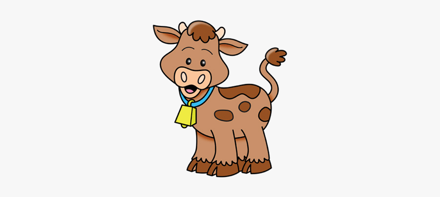 Baby Calf Png Clipart Image - Cute Farm Animals Clip Art, Transparent Clipart
