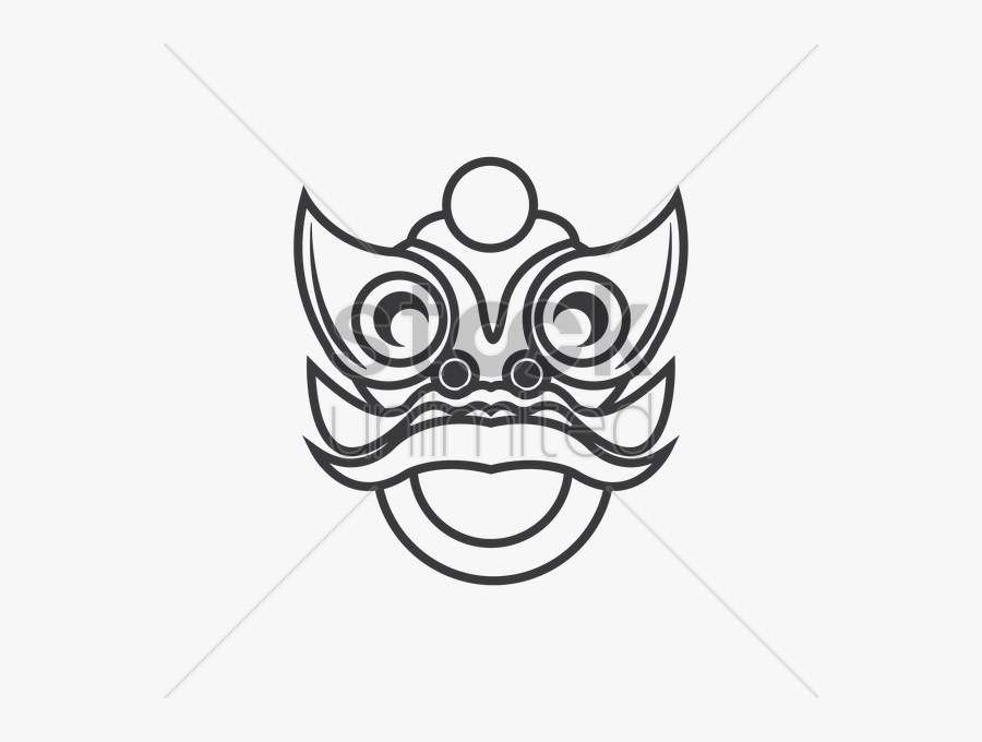 Lion Dance Costume Head Vector Image, Transparent Clipart
