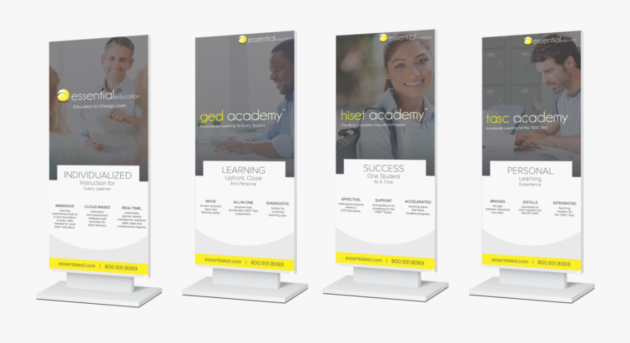 4 Pull Up Banners - Banner, Transparent Clipart