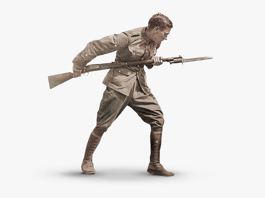 United States Army Bayonet Combat Engineer United States - Ww1 American Soldier, Transparent Clipart
