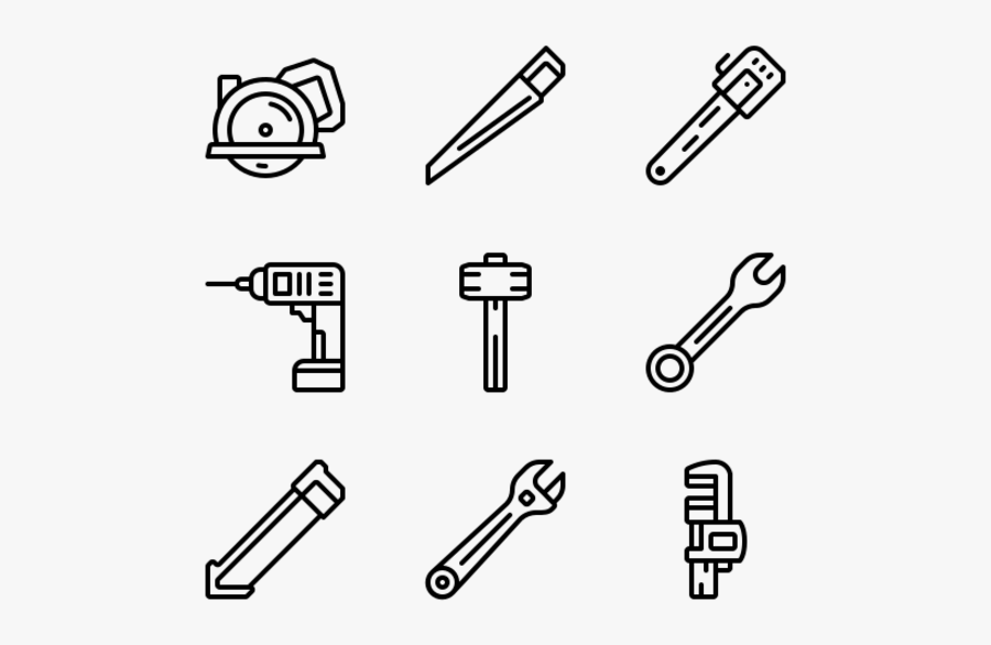 Hammer Icons, Transparent Clipart