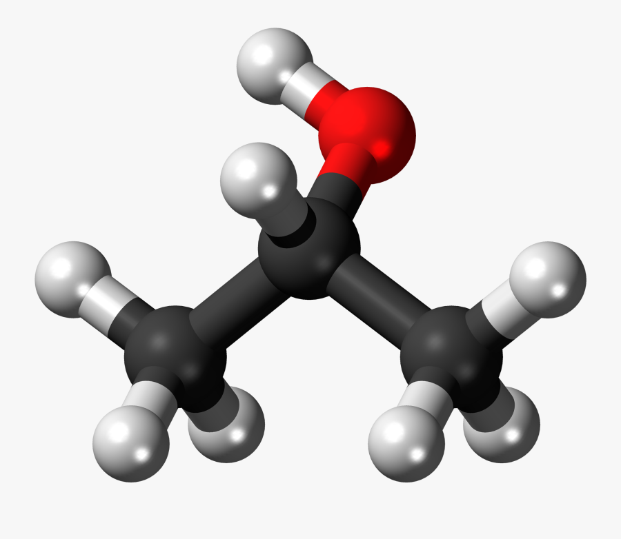 2 Propanol 3d Structure, Transparent Clipart