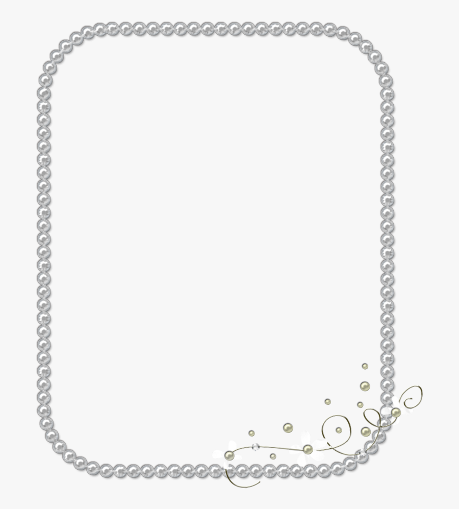 #mq #pearls #pearl #frame #frames #border #borders - Pearl Border, Transparent Clipart