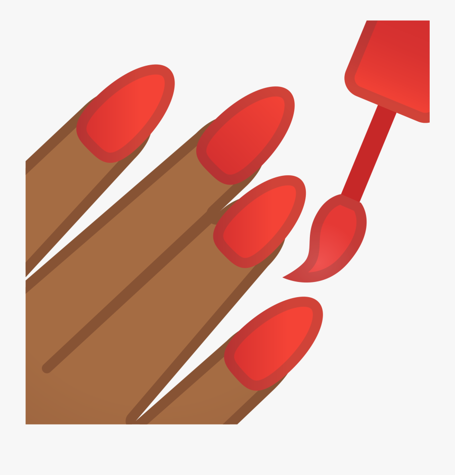 File Noto Oreo F - Nail Polishing Emoji Png, Transparent Clipart