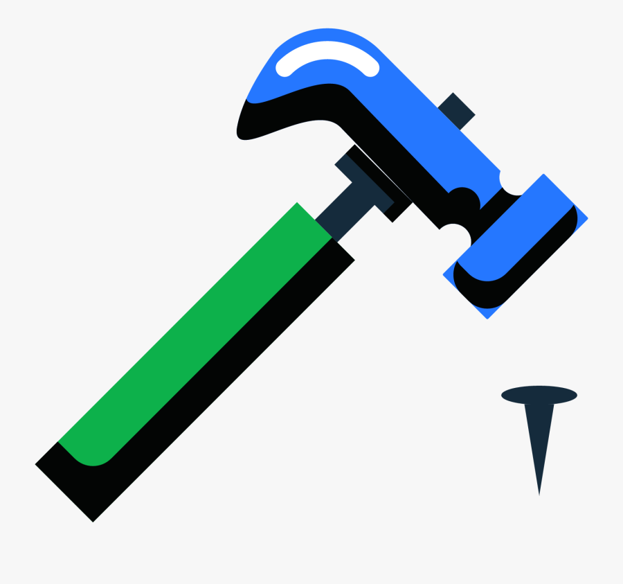 Hammer Tool Nail Clip Art - Hammer, Transparent Clipart