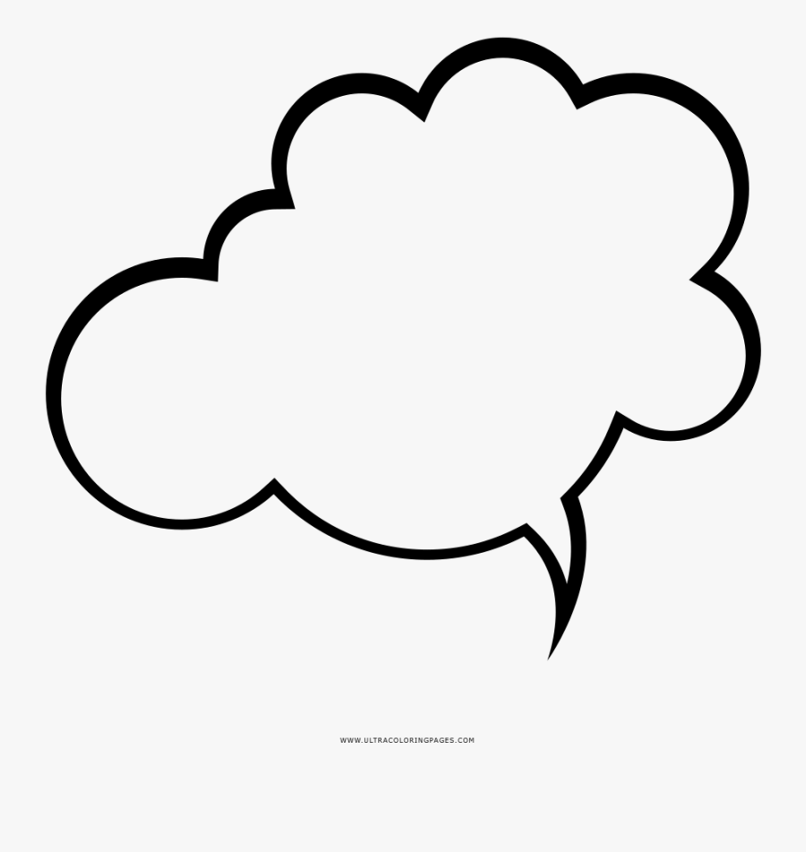 Ballon Drawing Black And White - Speech Balloon, Transparent Clipart