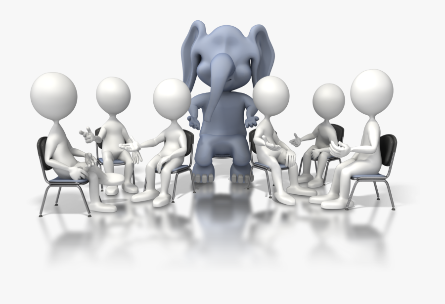 Seniors And Alcohol Consumption - Group Therapy Clip Art, Transparent Clipart