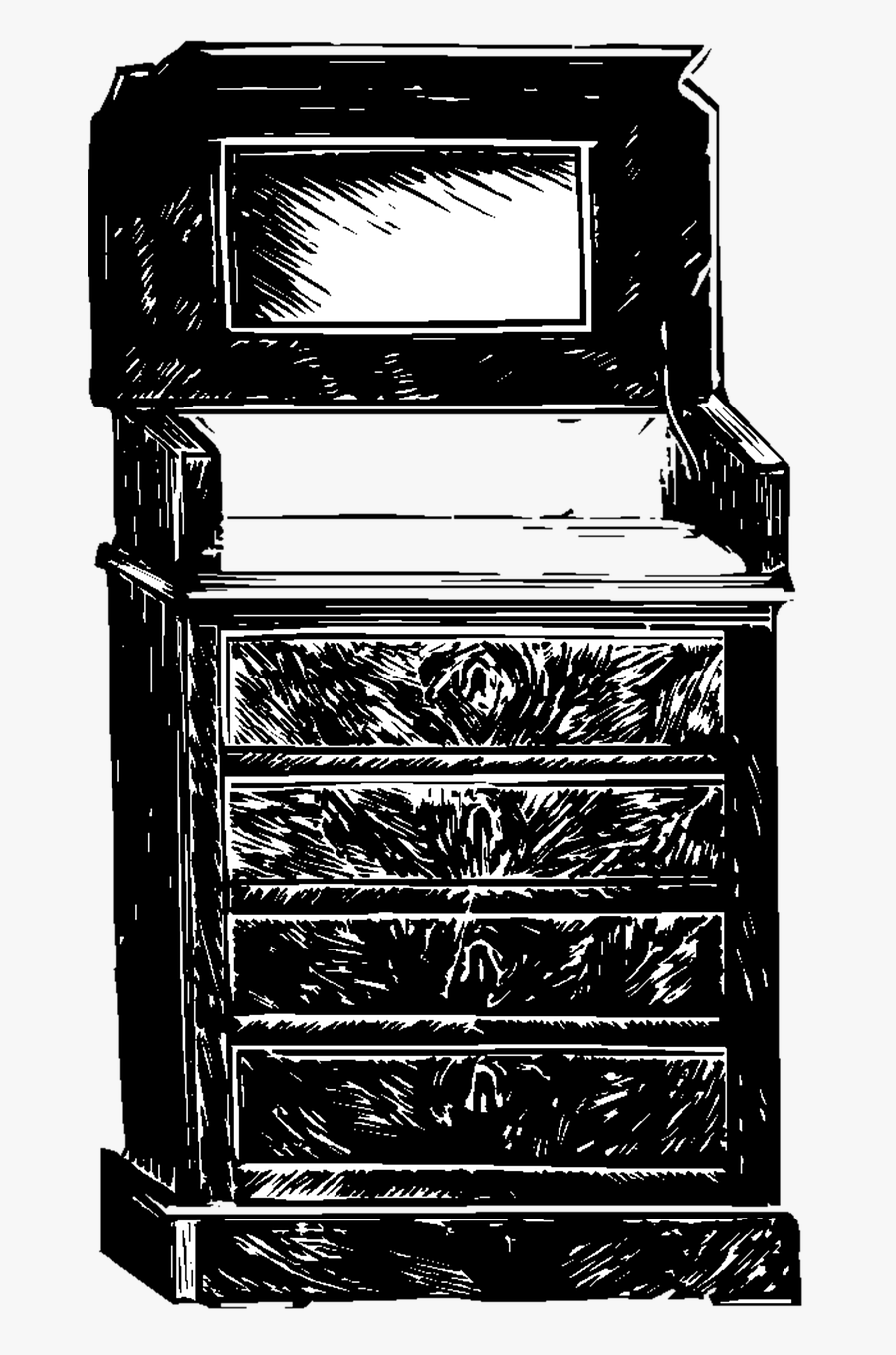 Transparent Vintage Swirl Png - Drawer, Transparent Clipart