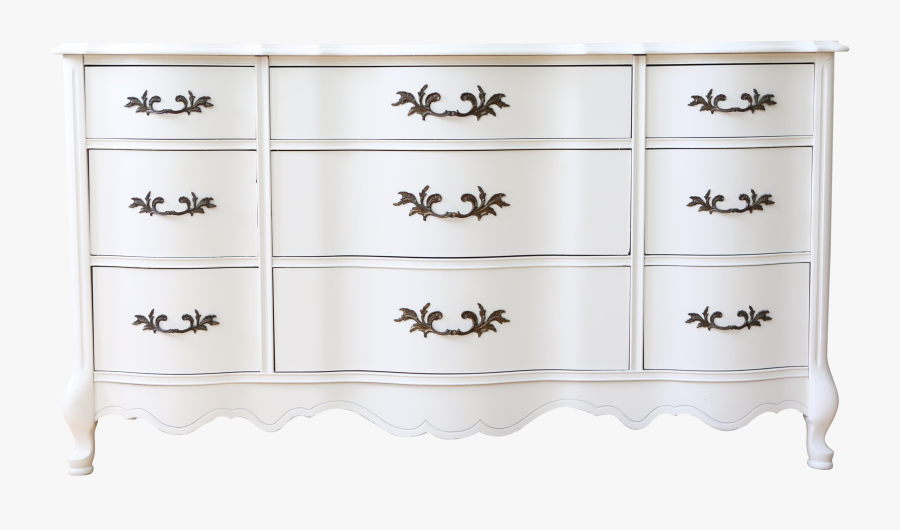 Clip Art Shabby Chic Santa Monica - French Provincial Dresser, Transparent Clipart