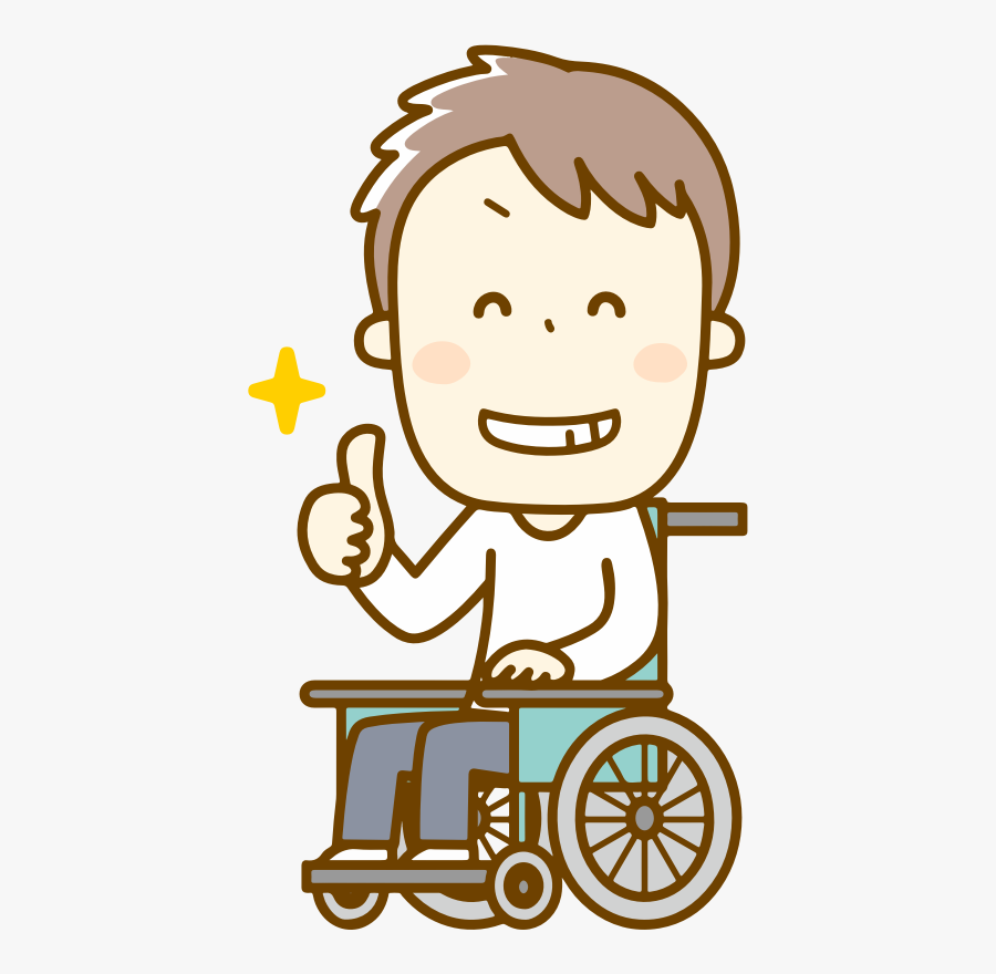 Male In Wheelchair - Wheelchair, Transparent Clipart